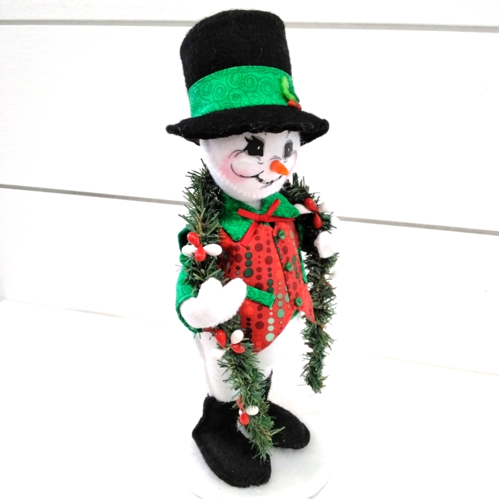 Annalee 9" Festive Evergreen Snowman ☃️